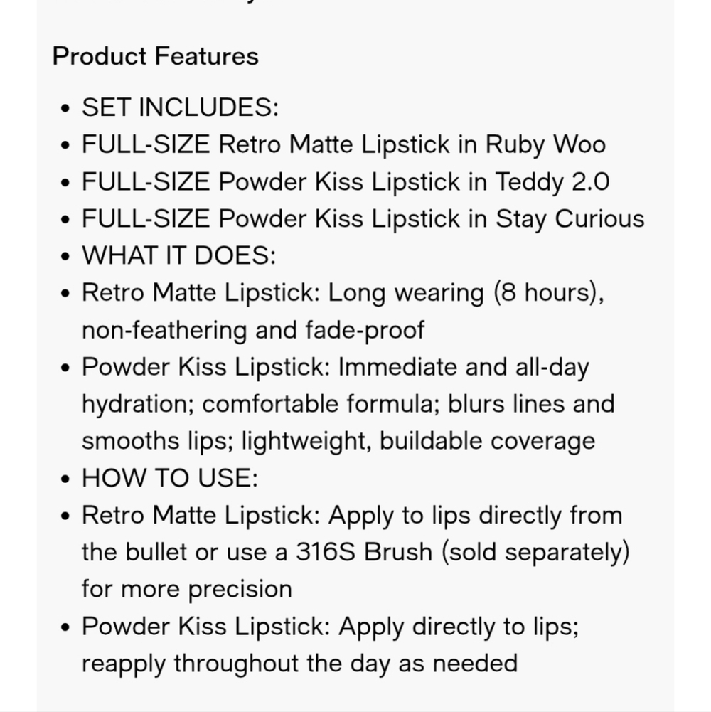 MAC Cosmetics Hail to the Chic Lipstick Trio - Nude, Red, Pink 3-pc Set Full Sz - Picture 7 of 14